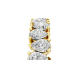 Yellow gold Pear Diamond Shared Prong Eternity Band_5