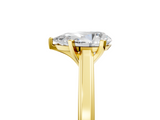 Yellow gold Pear Solitaire Diamond Ring with Four-Prong Setting and Classic Band_13