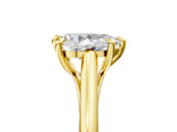 Yellow gold Pear Solitaire Engagement Ring with Six-Prong Setting and Classic Band 5