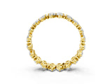 Yellow gold Pear and Marquise Diamond Floral Promise Ring_3