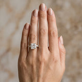 Yellow gold Princess Brilliant Diamond Five-Stone Engagement Ring with Prong Setting on a Classic Band_12