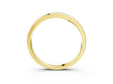 Yellow gold Princess Cut Channel Set Diamond Eternity Band_7