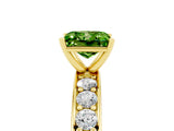 Yellow gold Princess Cut Cut Channel Set Diamond Engagement Ring with Four-Prong Setting_5