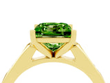Yellow gold Princess Cut Cut Channel Set Solitaire Engagement Ring with Four-Prong Setting_4
