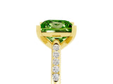 Yellow gold Princess Cut Cut Channel Set Solitaire Engagement Ring with Four-Prong Setting_5