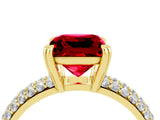 Yellow gold Princess Cut Cut Diamond Milgrain Marquise Band with Prong Setting_4