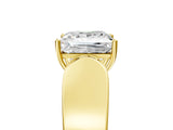 Yellow gold Princess Cut Diamond Channel Set Solitaire Ring with Four-Prong Setting_17