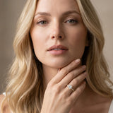 14K Yellow Gold 1.85 Carat D VS1 Princess Diamond Cluster Side Stone Solitaire Ring with Prong Setting