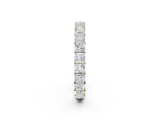 Yellow gold Princess Cut Diamond Eternity Band with Channel Setting and Shared Prong_12