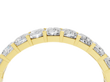 Yellow gold Princess Cut Diamond Eternity Band with Channel Setting and Shared Prong_14