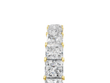Yellow gold Princess Cut Diamond Eternity Band with Channel Setting and Shared Prong_15
