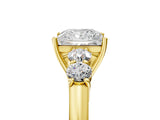 Yellow gold Princess Cut Diamond Five-Stone Prong Set White Gold Ring_57