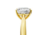 Yellow gold Princess Cut Diamond Solitaire Engagement Ring with Cathedral Setting and Four-Prong Mount_25