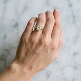 Yellow gold Princess Cut Diamond Solitaire Engagement Ring with Classic Band and Four-Prong Setting_135