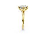 Yellow gold Princess Cut Diamond Solitaire Engagement Ring with Four-Prong Setting and Classic Band_22