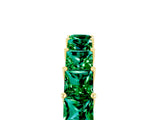 Yellow gold Princess Cut Emerald Channel-Set Eternity Band with Prong Setting_11