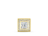 Yellow gold Princess Cut Halo Bezel Pendant_9