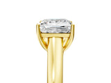 Yellow gold Princess Cut Solitaire Engagement Ring with Tapered Band and Four-Prong Setting_8