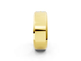 Yellow gold Princess Diamond Two-Stone Mens Band_2