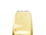 Yellow gold Princess Diamond Two-Stone Mens Band_5