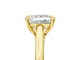 Yellow gold Princess Solitaire Engagement Ring with Six-Prong Setting and Classic Band 5