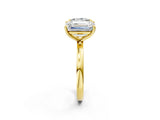 Yellow gold Princess and Emerald Cut Toi Moi Ring with Prong Setting_51
