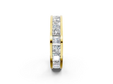 Yellow gold Princess cut diamond Eternity Band with Channel Set_40