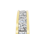 Yellow gold Princess cut diamond Eternity Band with Channel Set_43