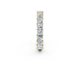 Yellow gold Princess cut diamond Eternity Band with Shared Prong Setting_23