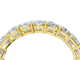 Yellow gold Princess cut diamond Eternity Band with Shared Prong Setting_25