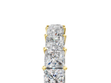 Yellow gold Princess cut diamond Eternity Band with Shared Prong Setting_26