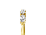 Yellow gold Prong Set Round Diamond Half-Eternity Band_38