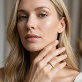 Yellow gold Prong Set Round Diamond Half-Eternity Band_51