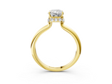 Yellow gold Radiant Brilliant Solitaire Engagement Ring with Six-Prong Setting and Classic Band_23