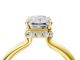 Yellow gold Radiant Brilliant Solitaire Engagement Ring with Six-Prong Setting and Classic Band_24