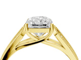 Yellow gold Radiant Cut Cut Pave Split Shank Engagement Ring with Four-Prong Setting_19