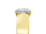 Yellow gold Radiant Cut Diamond Channel Set Solitaire Ring with Four-Prong Setting_29