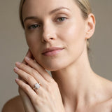 Yellow gold Radiant Cut Diamond Ring with Baguette Side Stones, Channel Set Band, and Four-Prong Setting_14