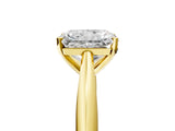 Yellow gold Radiant Cut Diamond Solitaire Engagement Ring with Cathedral Setting and Four-Prong Mount_99