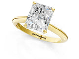 Yellow gold Radiant Cut Diamond Solitaire Engagement Ring with Classic Band and Four-Prong Setting_28