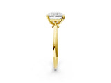 Yellow gold Radiant Cut Diamond Solitaire Engagement Ring with Classic Band and Four-Prong Setting_29