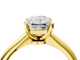 Yellow gold Radiant Cut Diamond Solitaire Engagement Ring with Classic Band and Four-Prong Setting_31