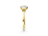 Yellow gold Radiant Cut Diamond Solitaire Engagement Ring with Classic Band and Four-Prong Setting_47