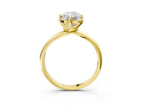 Yellow gold Radiant Cut Diamond Solitaire Engagement Ring with Four-Prong Setting and Classic Band_23