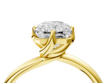 Yellow gold Radiant Cut Diamond Solitaire Engagement Ring with Four-Prong Setting and Classic Band_24