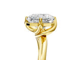 Yellow gold Radiant Cut Diamond Solitaire Engagement Ring with Four-Prong Setting and Classic Band_25
