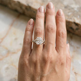 Yellow gold Radiant Cut Diamond Solitaire Ring with Side Stones and Four-Prong Setting_13