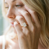Yellow gold Radiant Cut Diamond Solitaire Ring with Thin Band and Four-Prong Setting_70