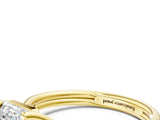 Yellow gold Radiant Cut Diamond Solitaire Twist Band Prong Setting Ring_53