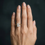 Yellow gold Radiant Cut Diamond Twisted Band Engagement Ring with Prong Setting_12